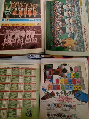 Football Posters and Programs 80s-90s Collection, new, 240 sheets