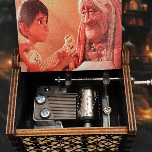 Wooden music box Coco Remember Me like new