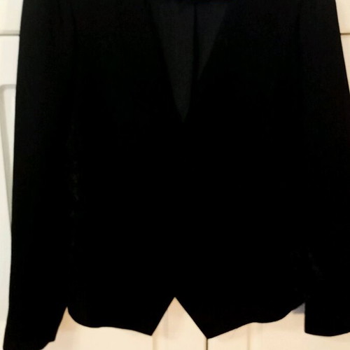 Short Fitted Jacket with Lace on Side H&M like new, black, XL