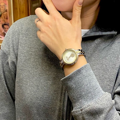 Just Cavalli women's watch 32mm like new, yellow and silver