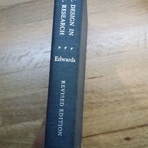 Experimental Design in Psychological Research book