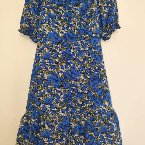 Floral dress blue electric size XXXL used