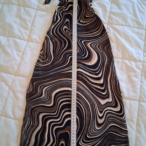 Backless cotton dress like new, summer, black and beige