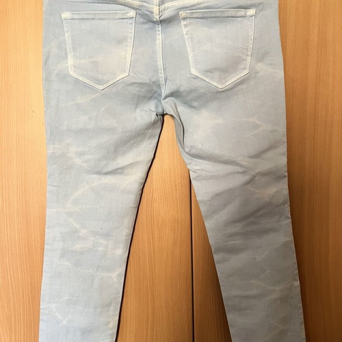 Armani A/X Exchange light blue bleached denim jeans, size 6