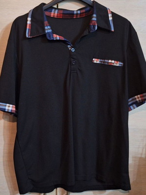 Polo T Shirt new, elastic, sizes XL XXL with check details