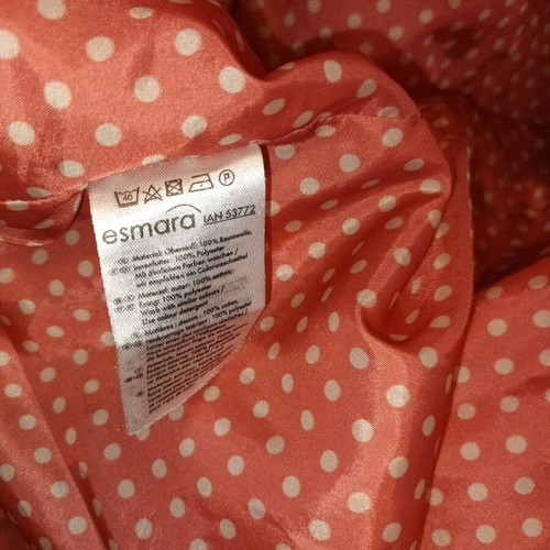 Pink cotton trench coat size Large in like new condition