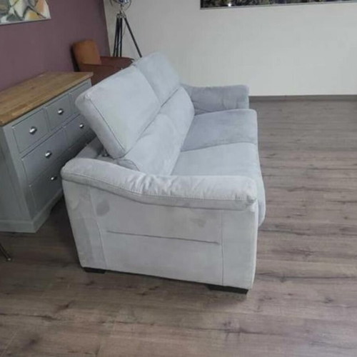 Gray fabric sofa three-seater with sleep function new