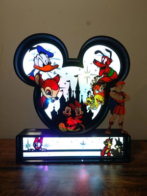 Φωτιστικό Disney fan made με επαναφορτιζόμενη μπαταρία και led