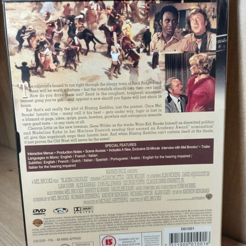 Blazing Saddles DVD with English subtitles