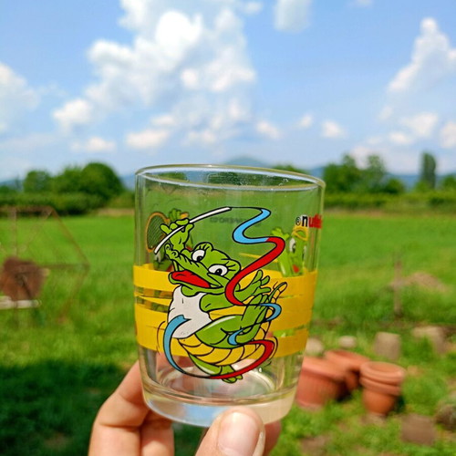 Nutella glass used, collectible