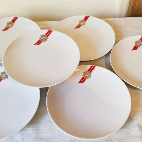 Set of 6 TWA collectible plates 15 cm diameter like new
