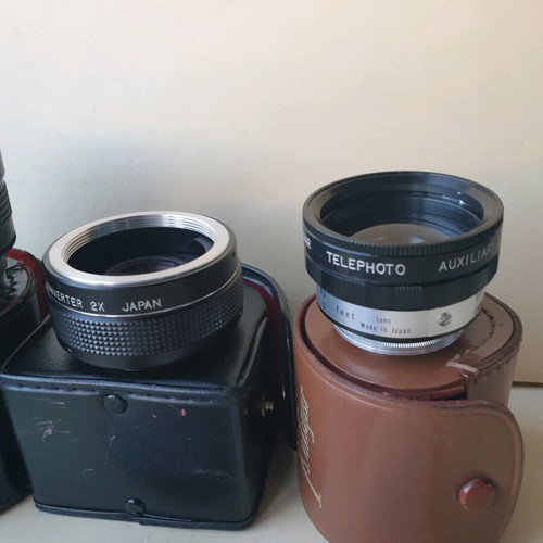 Itorex Macrowider, Auto Tele Converter 2X and Kaligar retro photo lens set