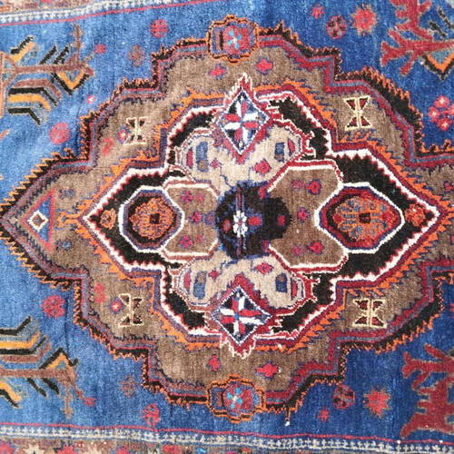 Authentic handmade rug used