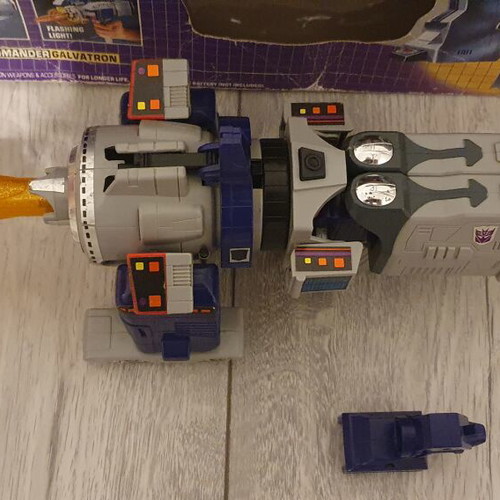 Transformers G1 Galvatron figure used, boxed, missing weapon