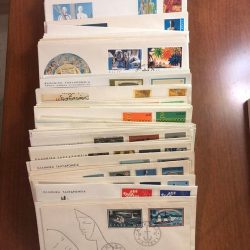 Greek First Day Covers 1960-1991 like new, 102 different