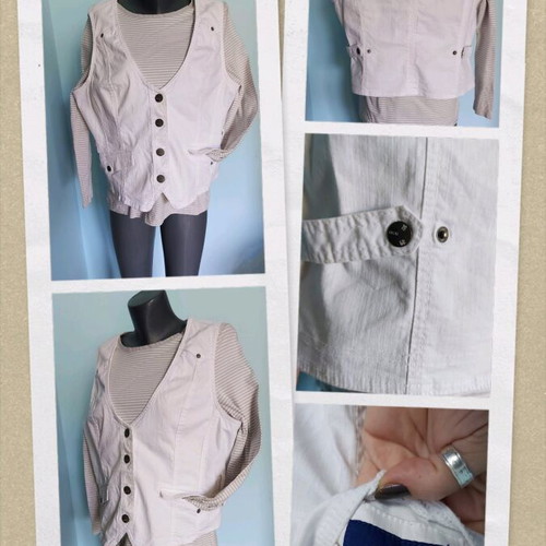 Cecil denim vest like new, large size