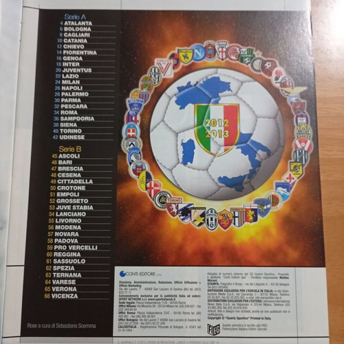 Περιοδικό Guerin Sportivo Aggiornamento Calcio Italia 2012-2013 σαν καινούργιο