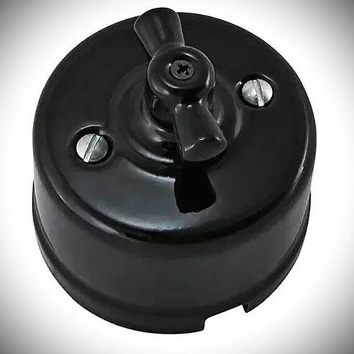 Porcelain wall power switch 6A 220V new retro 1930s style