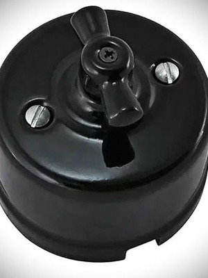 Porcelain wall power switch 6A 220V new retro 1930s style