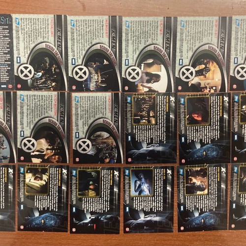 Topps 2000 X-MEN The Movie κάρτες μεταχειρισμένες, ολοκληρωμένο σετ 72 τεμ.