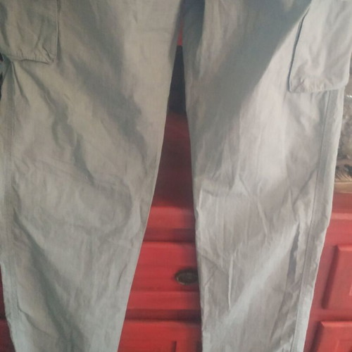 Men's summer fabric pants Weber gray checkered used, size 44