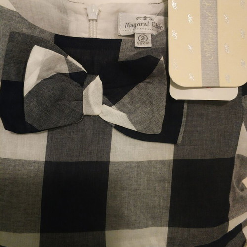 Mayoral black and white dress new for 3 years old, 98 cm