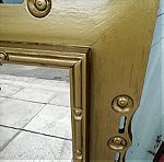  Καθρέφτης  από σκαλιστό ξύλο, λάδι χρώμα 80x60