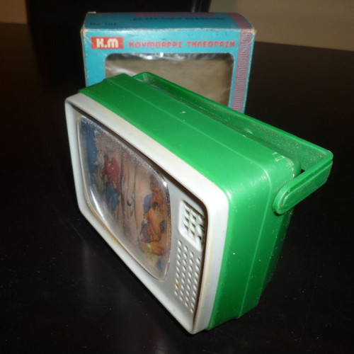 Television Piggy Bank with Security Lock from K.M 70s new