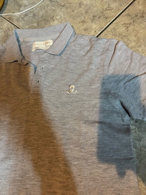 Zara ανδρικό polo tshirt γκρι medium μεταχειρισμένο