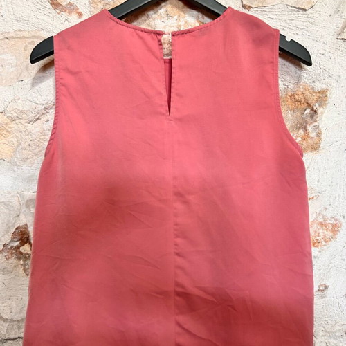 Zara coral pink sleeveless blouse size S