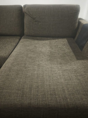 Neoset dark brown corner sofa used