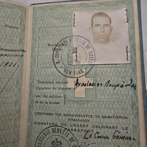 Passport of the Kingdom used, blue