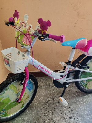 Children's bicycle 20 inch used, city with V-brakes, girls