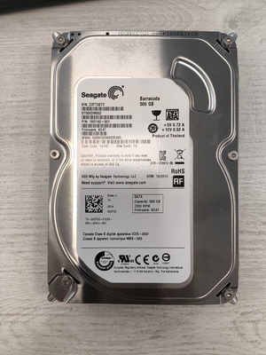 Seagate Barracuda 500GB HDD σκληρός δίσκος 3.5" SATA III 7200rpm με 16MB cache σαν καινούργιο