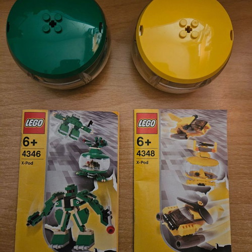 Lego X-pod 4346 and 4348 used with manuals