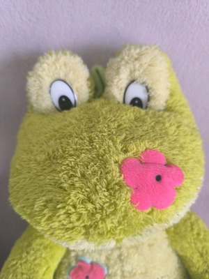 Plush frog like new, large 40 cm
