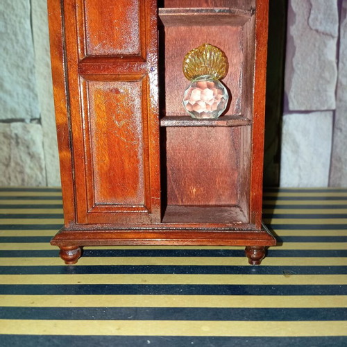 Wooden vintage miniature wardrobe used