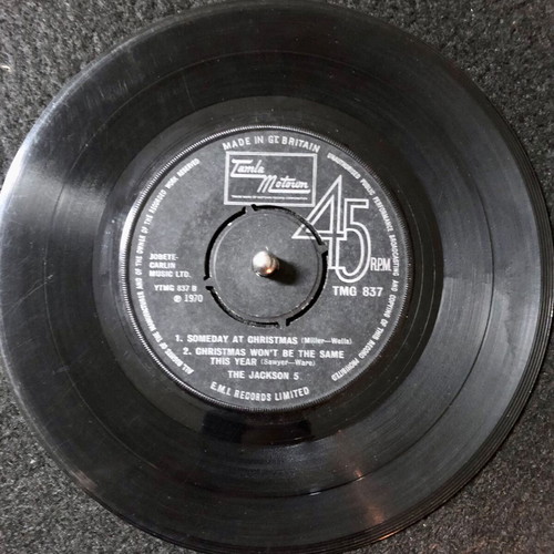 The Jackson 5 Santa Claus Is Comin' To Town vinyl used, 7" 45 RPM single