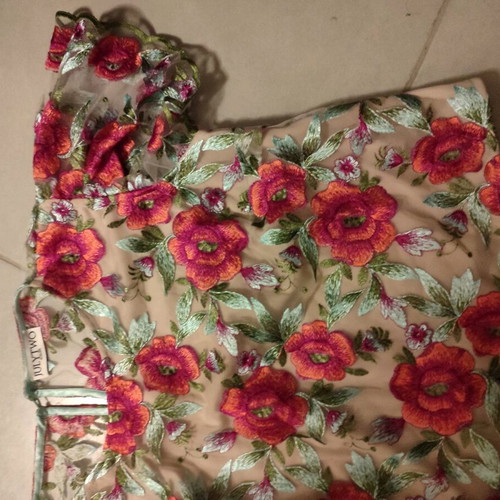 Handmade lace top new, multicolor, Greek made