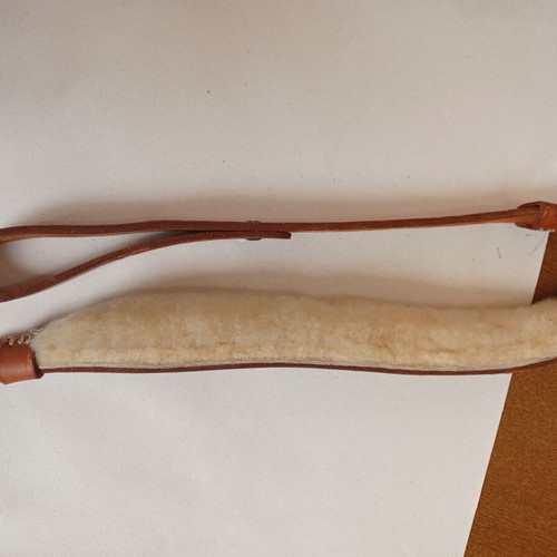 Leather rifle sling used, 86 cm