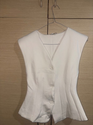 Zara blouse-vest new, white, size M/S