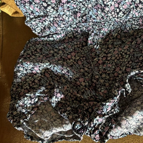 Floral blouse shorts H&M like new, adjustable, multicolor, size 158 cm