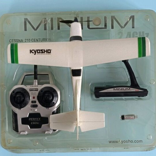 Kyosho Minium Cessna 210 Centurion used collectible RC airplane full set