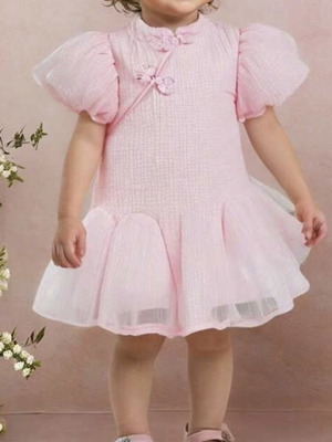 Baby dress kimono pink size 74 (6-9 months) like new