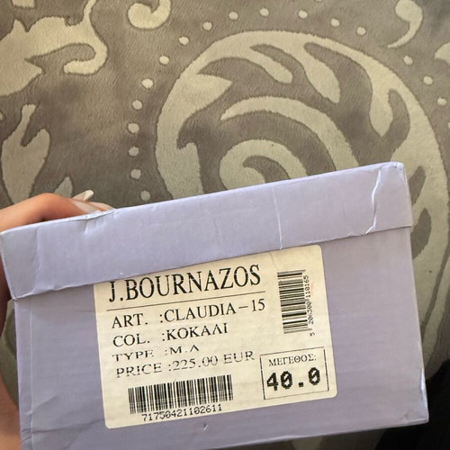 Kitten heels J.Bournazos like new, size 40, 6cm heel