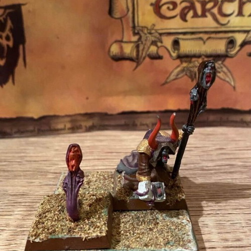 Chaos Sorcerer with Familiar Warhammer used