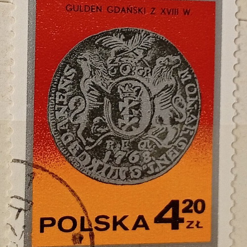 Poland stamp used