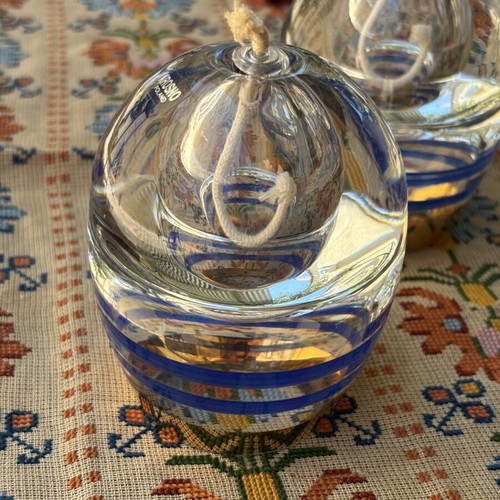 Vintage Candlesticks with Wick, Set of 2, Like New