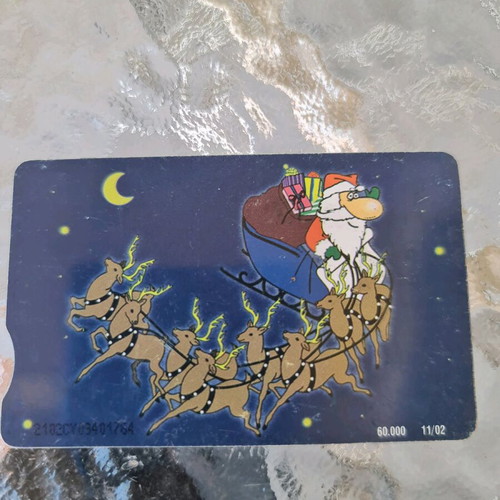 Collectible telecard Saint Basil used 11/2002 60,000