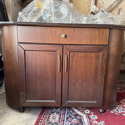 Wooden buffet console semi-circular design like new